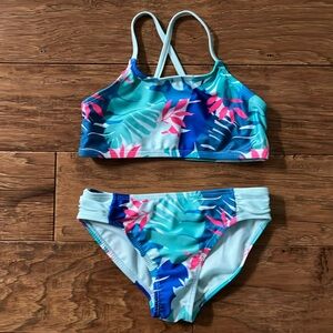 Girl’s 6-6X 2 Piece Swim Suit